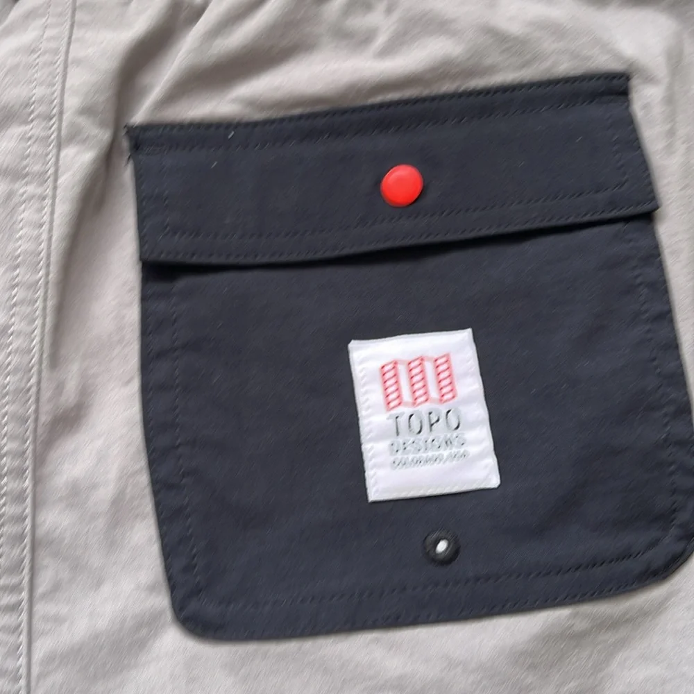 Topo Designs Mens Shorts Grey Nylon Stretch Outdoor Athleisure Size Small - Picture 10 of 11